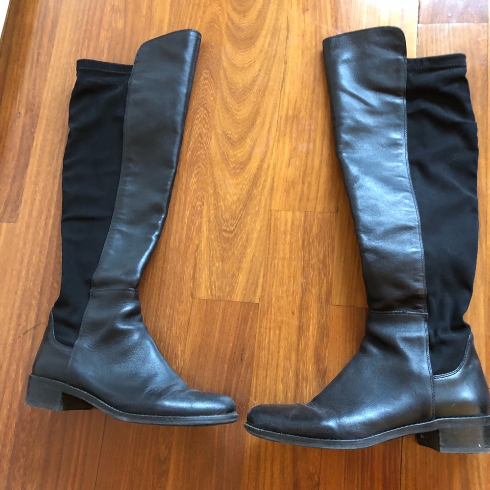 Vince Camuto tall black leather boot